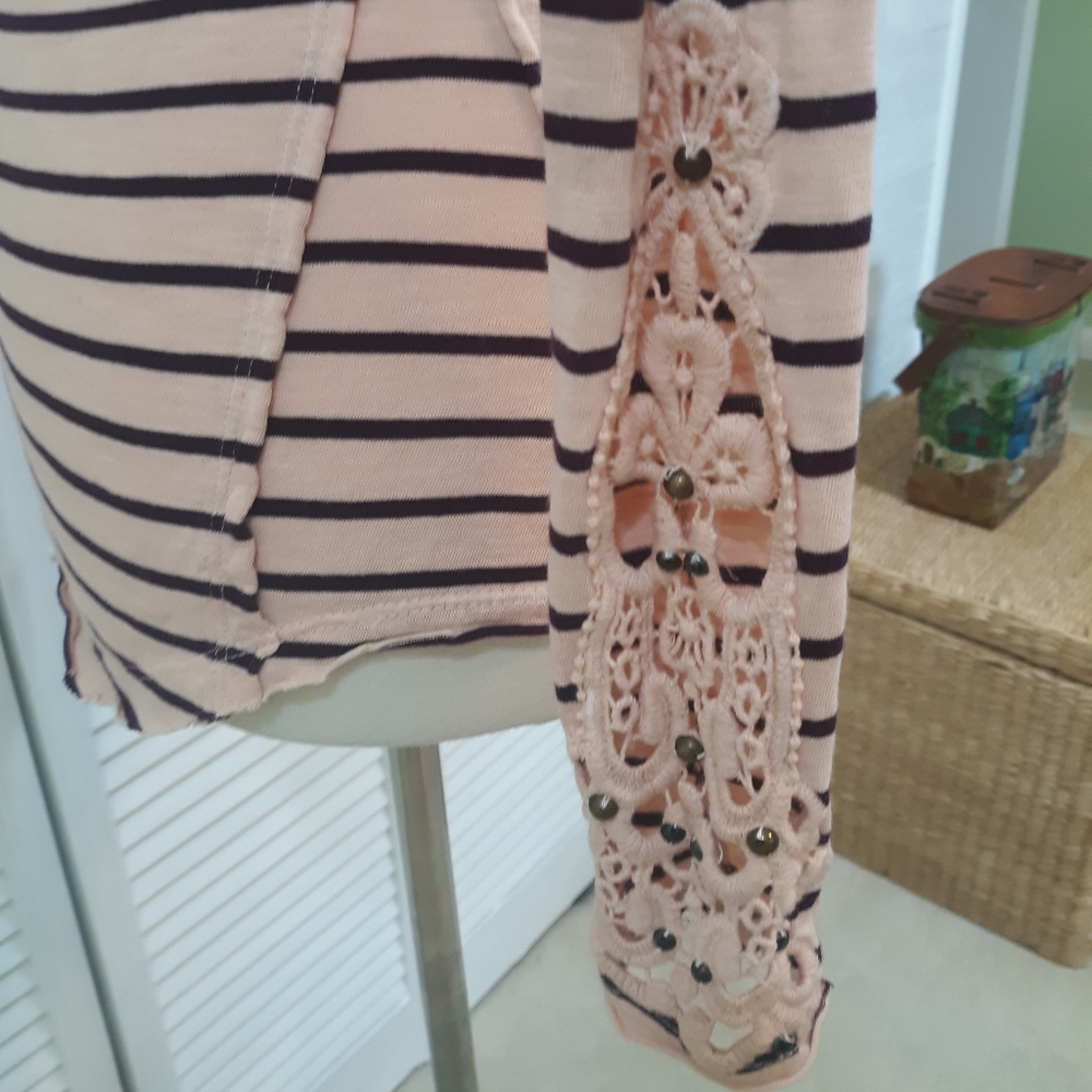Free people crochet cotton blouse top XS *C - Picture 4 of 7